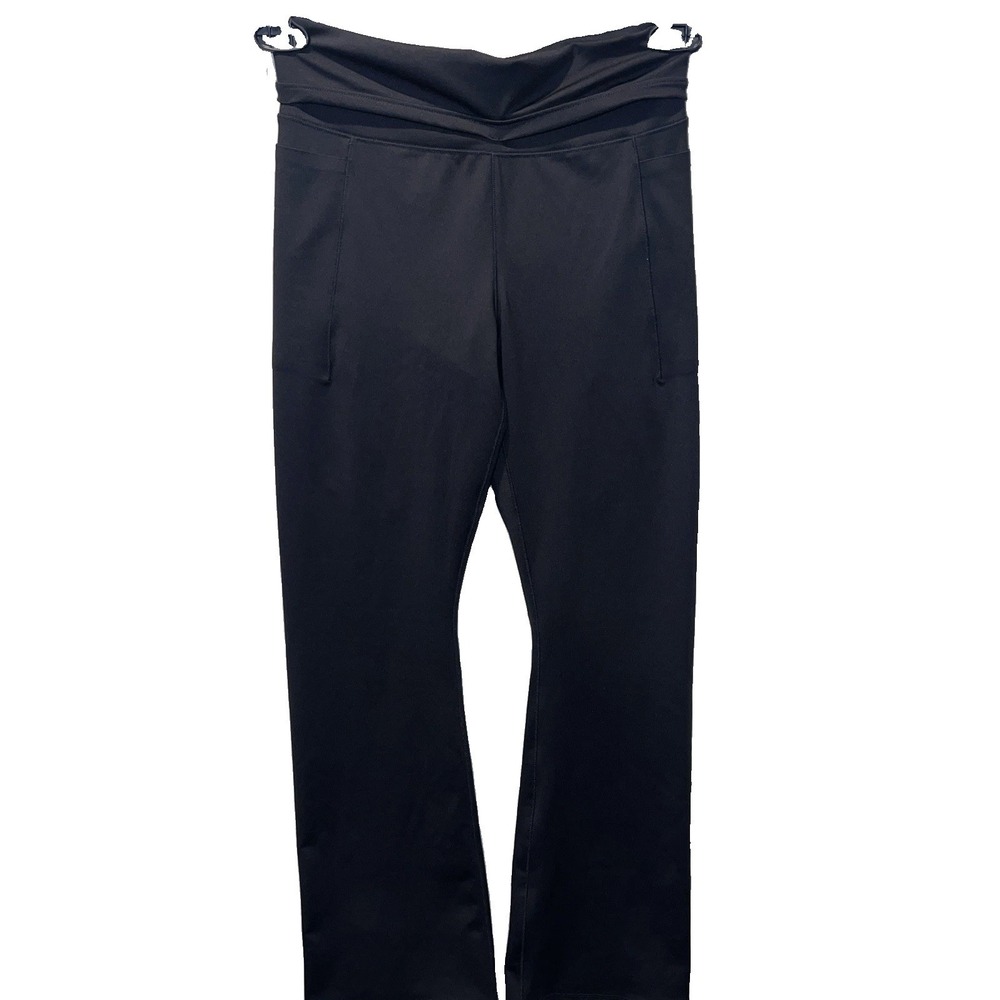 Abercrombie Kids YPB Flare Leggings Girls 13/14 Black Athletic Yoga Pants